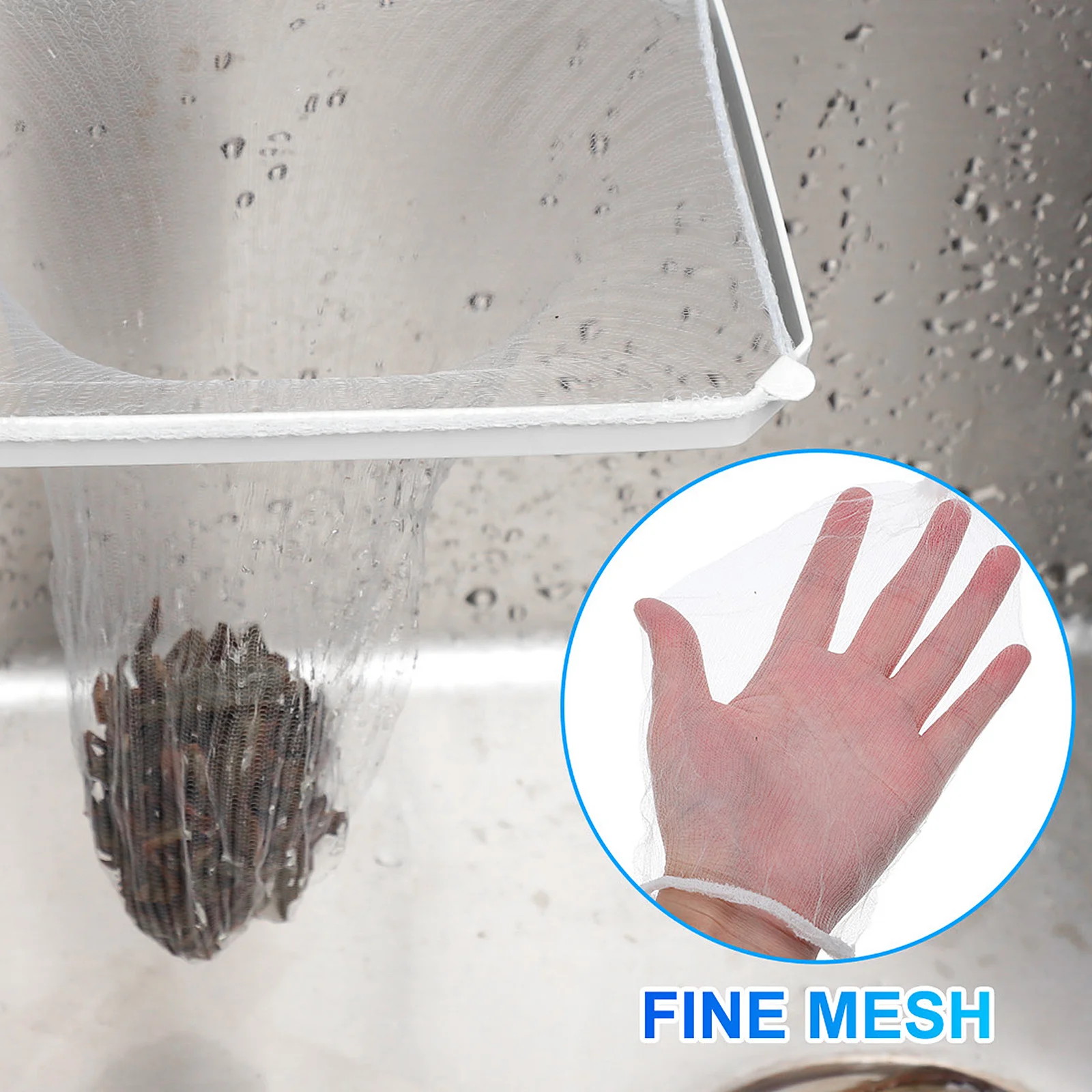 1 مجموعة بالوعة المطبخ تصفية الرف شفط كوب سهلة التركيب بقايا الطعام جامع توفير المساحة استنزاف صافي تخزين المطبخ القابل للتصرف #3