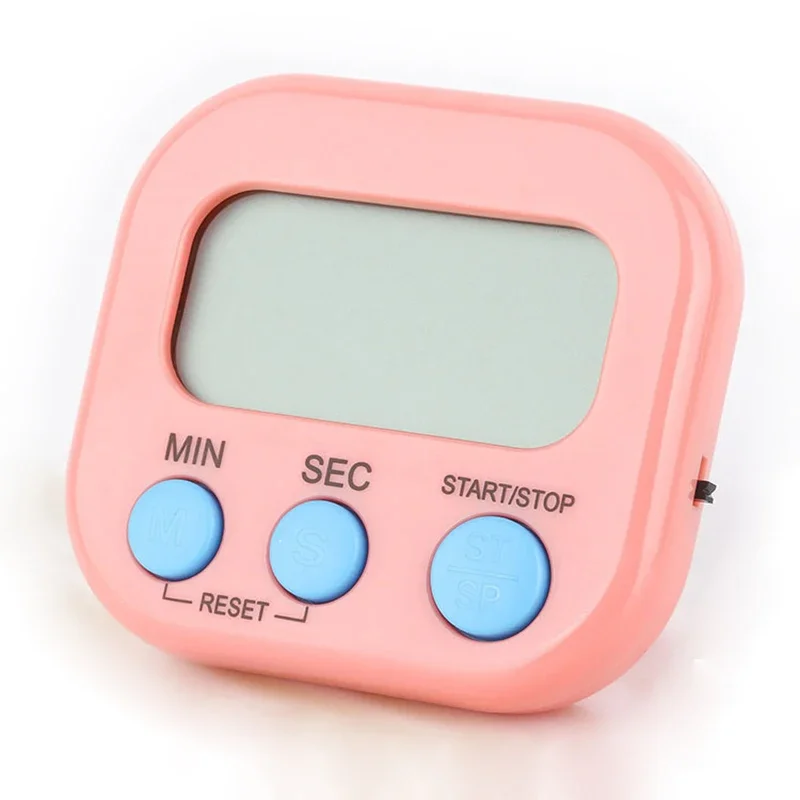 Digital Kitchen Timer with Magnetic Electronic Tool for Cooking Countdown Timing Cook Friendly Alarm Clock Counter with Stand