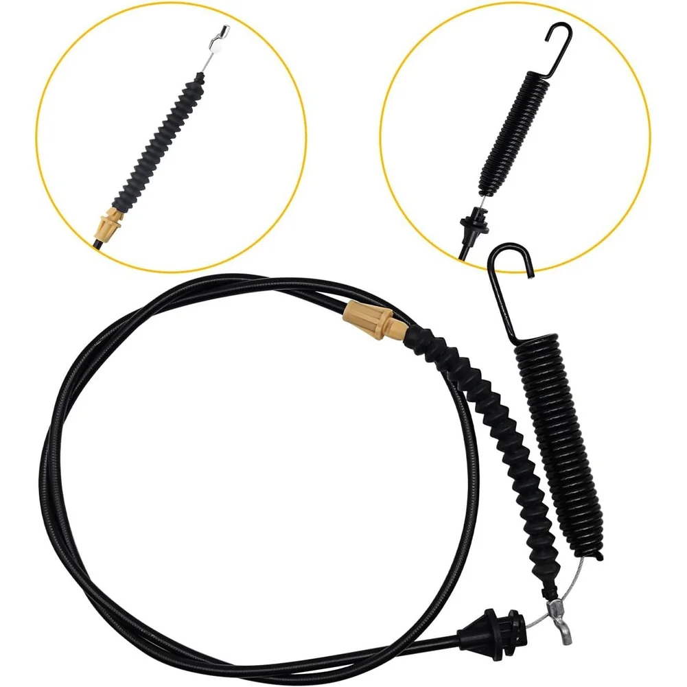 Cable Puller Deck Cable Plug-and-play Installation High-strength Materials Easy Installation Engine Cable Black For 290-651
