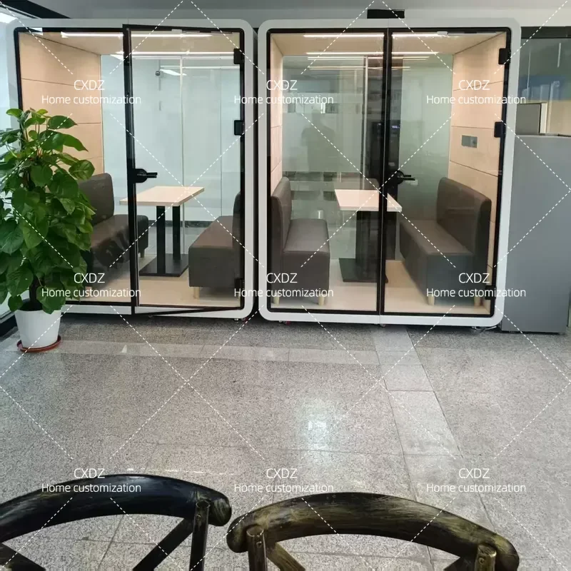 Mobile Soundproof Cabin Phone Booth Office Meeting Room Piano Room Live Stream Recording Studio Silent Pod