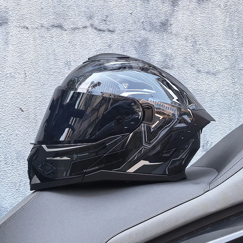 LVS modular flip motorcycle helmet with dual lens Casco para Motos full helmet, high-quality DOT approved capacete