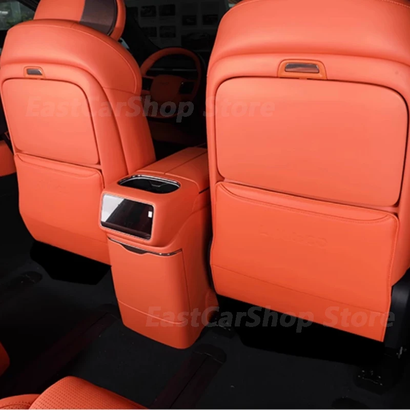 

For Lynk&Co 900 2025 2026 Car Rear Seat Anti-Kick Pad Seat Cover Backrest Storage Protective Mat Accessories