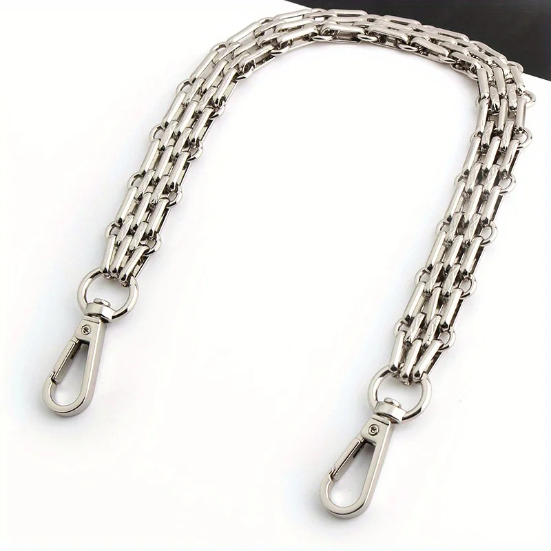 30-60-100-120cm 16mm polished silver purse metal chain handbag strap replacement shoulder chain DIY crossbody bag chain