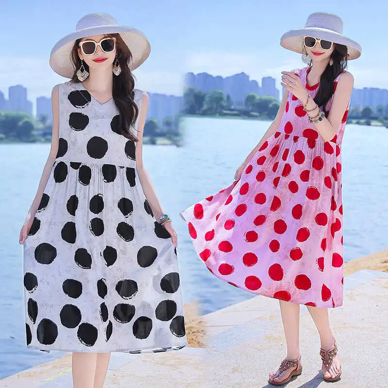 

Cotton Silk ort Sve Dr Women's Beach Dr Faion Loose Slimming Belted Waist Cinched Breathable Midi Skirt