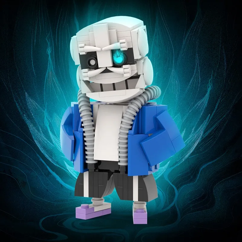 スケルトン ブラザーズ MOC ビルディング ブロック、アンダーグラウンド レジェンド キャラクター セット、ファン向けの RPG ゲームにインスパイアされた DIY モデル