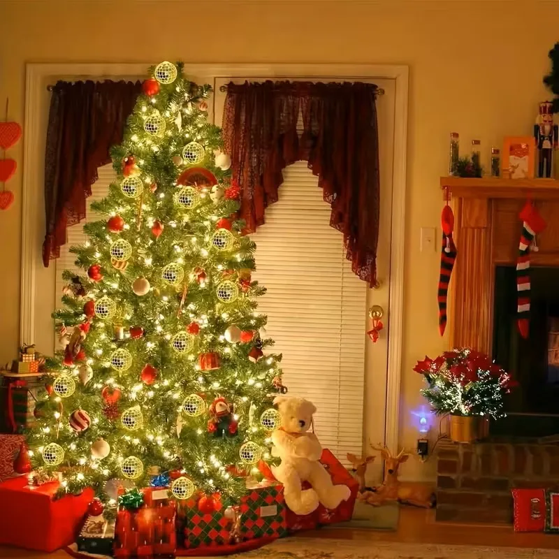 Гирлянда Disco Magic Ball на батарейках на Рождество, спальня, День святого Валентина, Зеркальный шар