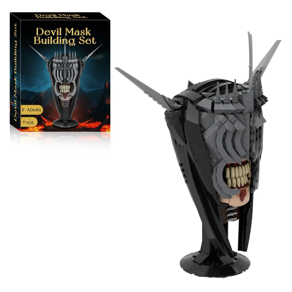 

674PCS MOC Movie Rings Mouth of Sauron Figures Building Blocks Model Aseemble Toys Children Collect Gift Desktop Ornament