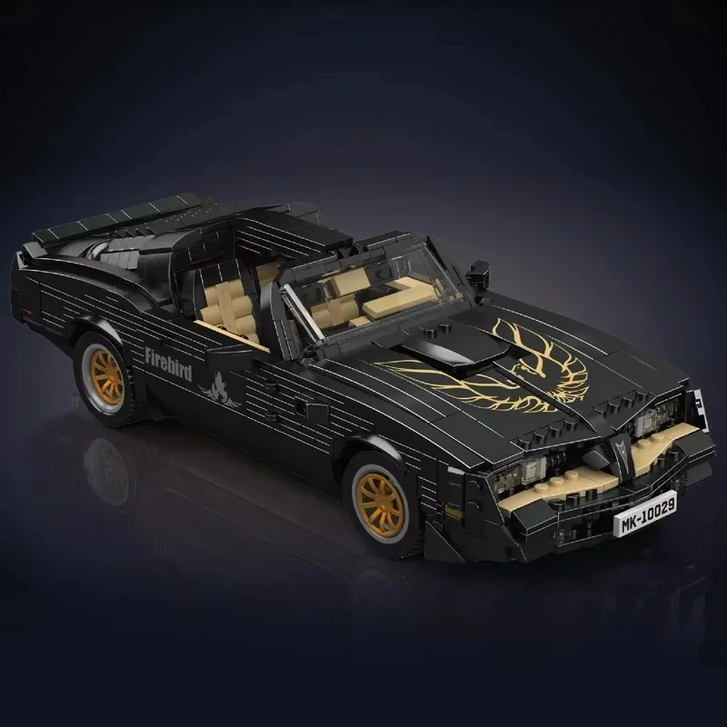 1557Pcs Technical Car Toys The Black Firebird Sport Racing Car Building Block Assembly Car Model Kids Christmas Gift Boys