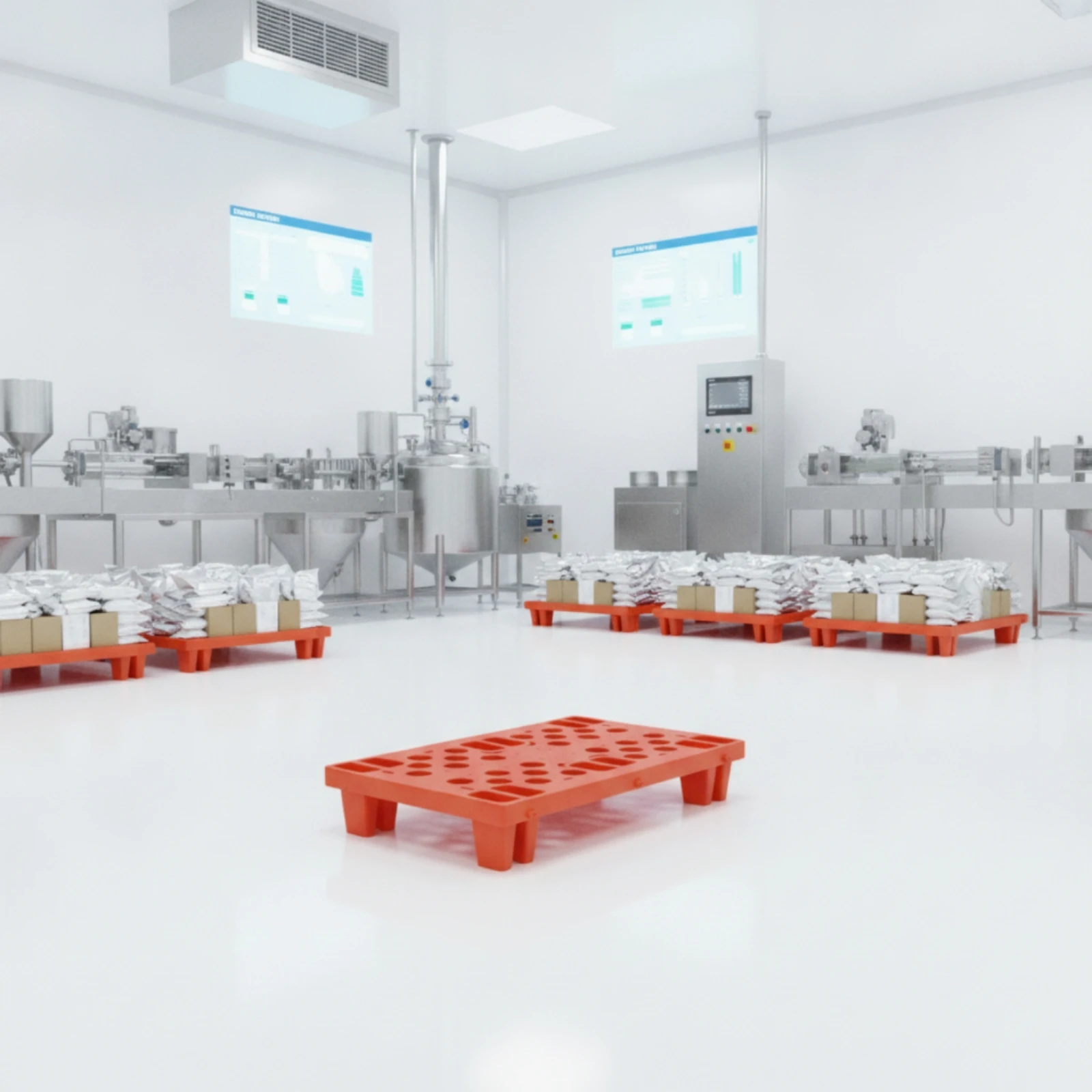 Interlocking Pallet Moisture-Proof Pallet with Grid Top Interlocking Storage Platforms Heavy-Duty Elevated Storage Platform