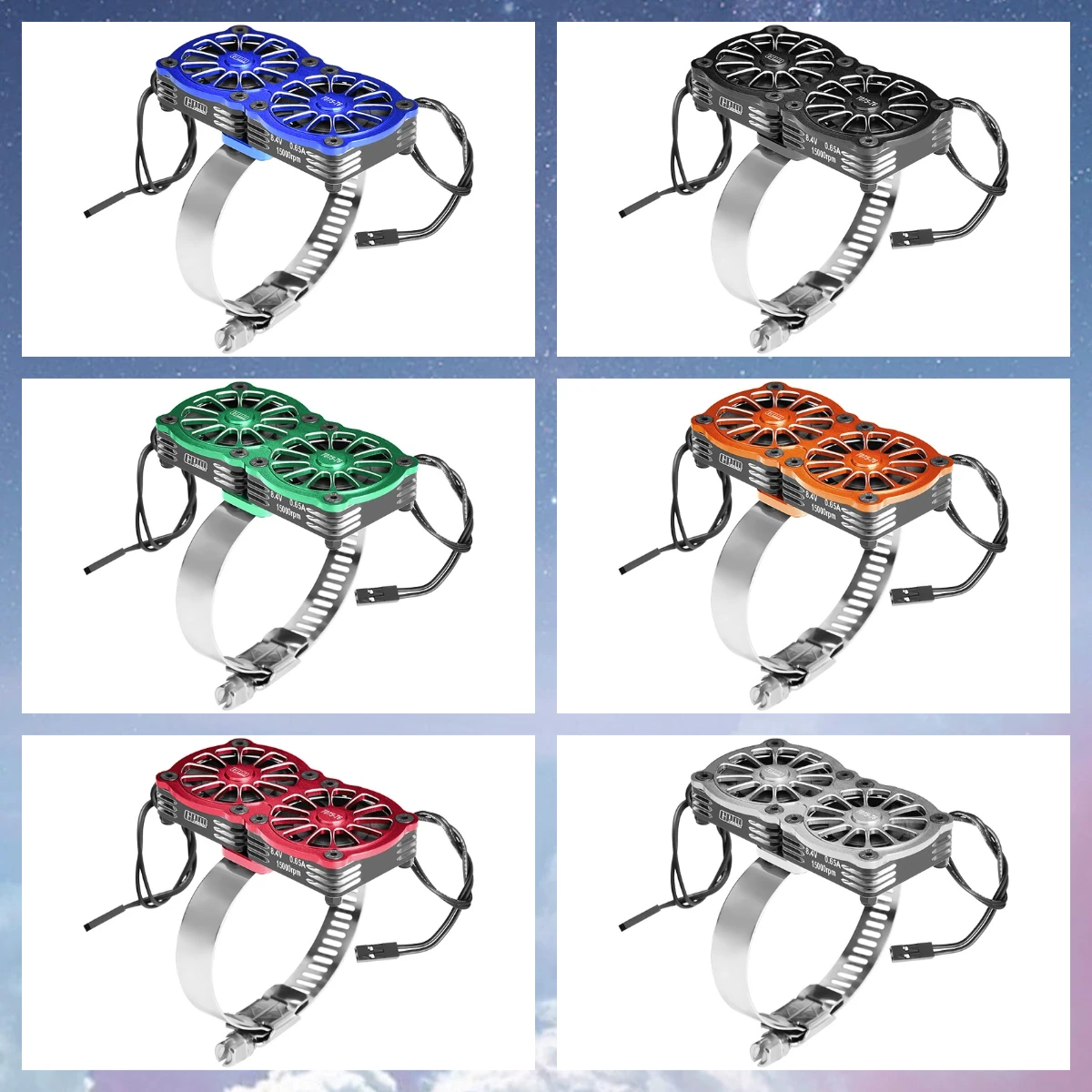 

GPM 7075 Сплав + 316 SST Двойной охлаждающий вентилятор 40X40 мм, регулируемый для двигателя серии 56-70