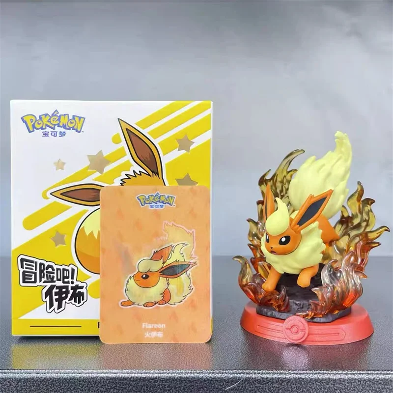 9Pcs/Box Pokemon Go Eevee Take An Adventure Series Sylveon Jolteon Flareon Glacia Umbreon Espeon Pokemon Figure Model boxed