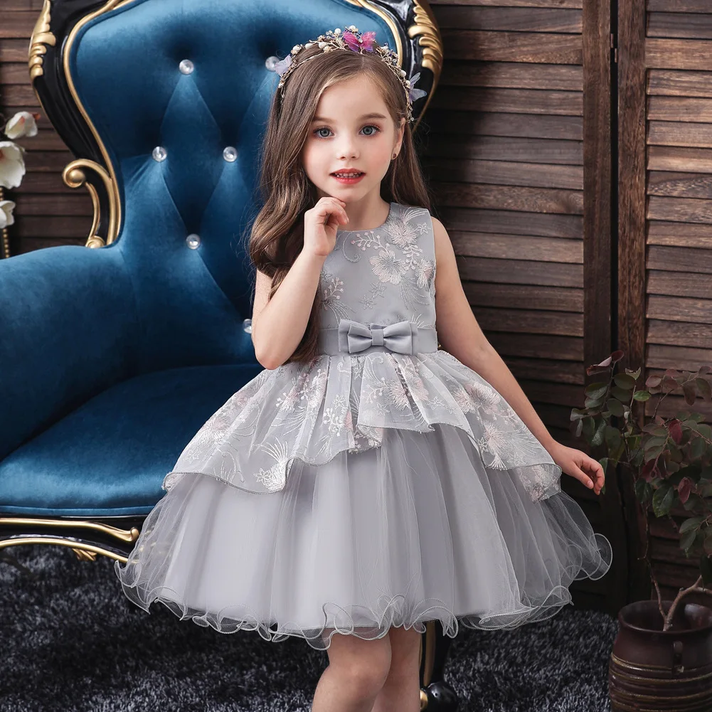 

Baby Girls Christmas Party Tutu Dress Girls Wedding Princess Ball Gown Brithday Dresses Children Clothes Kids Clothing New Year