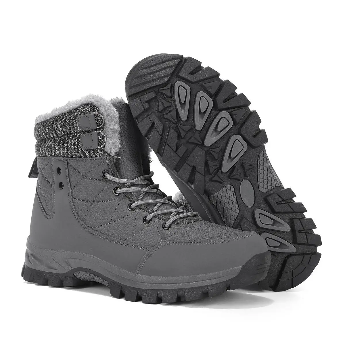 Long Boots for Men Outdoor Men New Cotton Shoes Waterproof and Cold Proof with Thick Velvet and Warmth Snow Boots Big Size 47 view 3