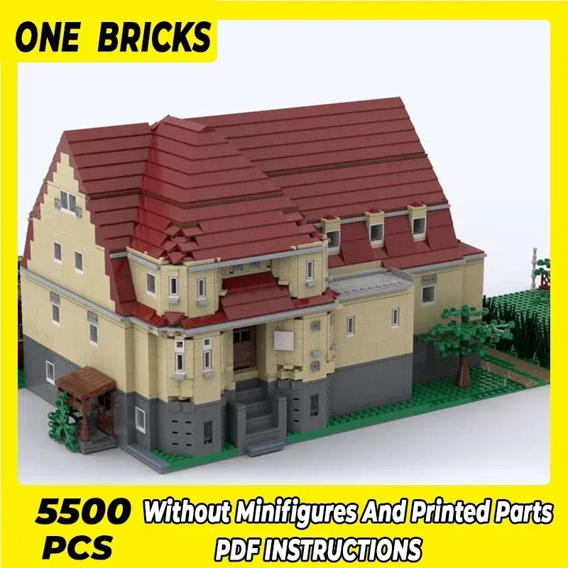 

Moc Building Blocks Street View Model Youth Building Technical Bricks DIY Assembly Construction Toys For Childr Holiday Gifts