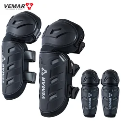 VEMAR 4PCS Motocross Knee Pads Moto Protection Riding Elbow Guard Motorcycle Motorbike Off-road Racing MTB Knee Pads New