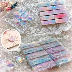 3 Pieces of Fire Paint Wax/mixed Color Printed Fire Paint Small Wax Strip DIY Invitation Envelope Gift Box Sealing Material