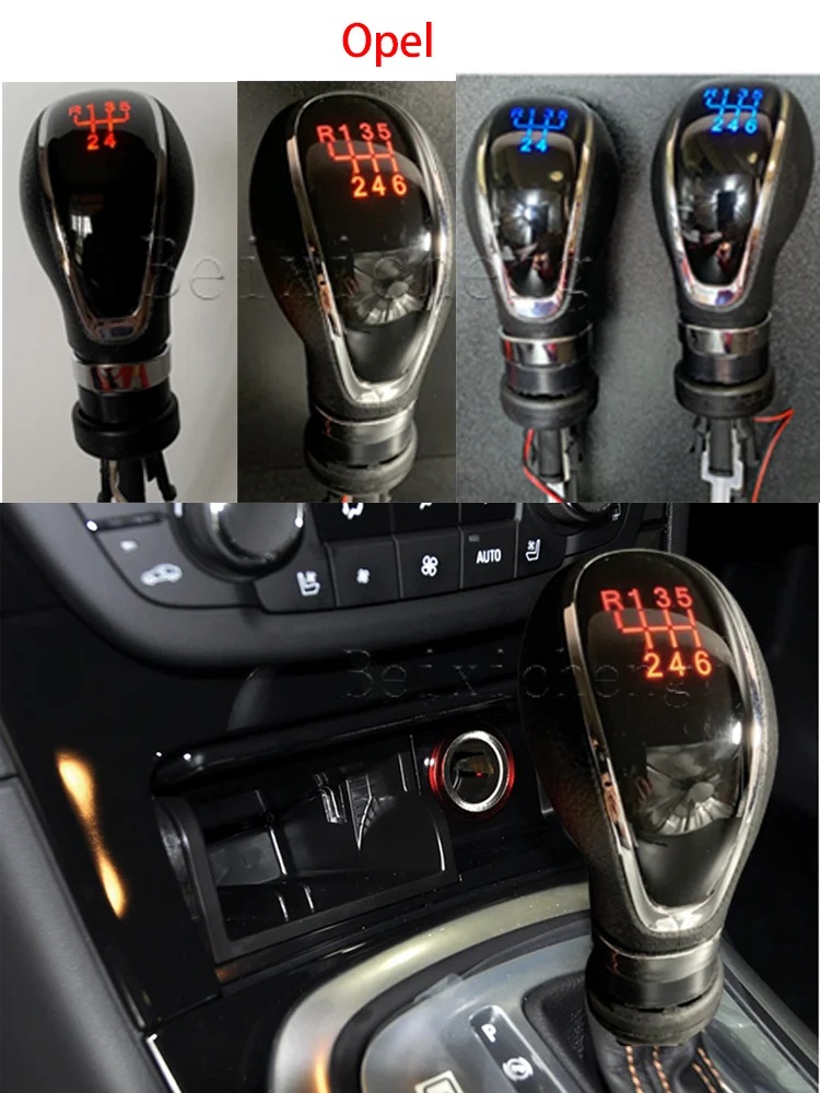 LED Back light Car Gear Shift Knob Manual Shifter Lever Gear Knob for Opel /Buick Excelle GT/XT 2009-2014 LED Gear Knob