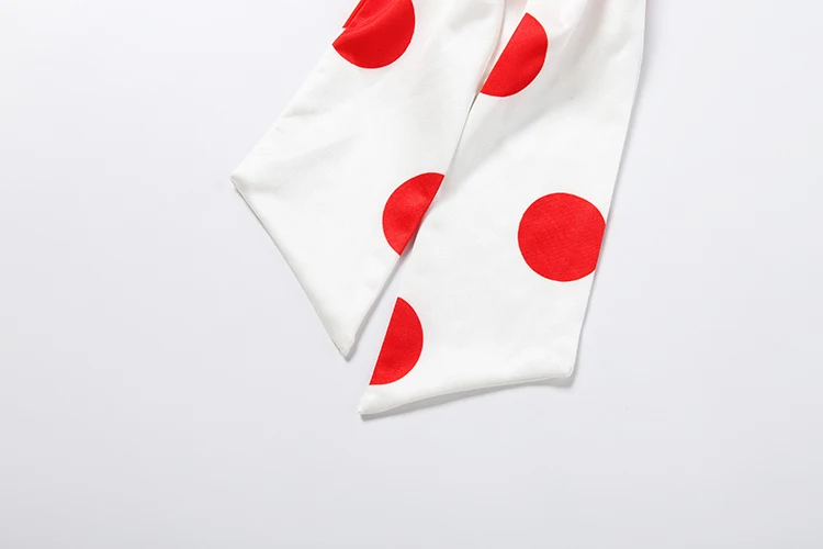 Weird Puss Sexy Rückenfreies Langes Kleid für Damen, Polka-Dot-Druck, Schnürung, Neckholder, Rollkragen, Ärmellos, Mitternachtsparty, Elegante Vestidos – Detail 7