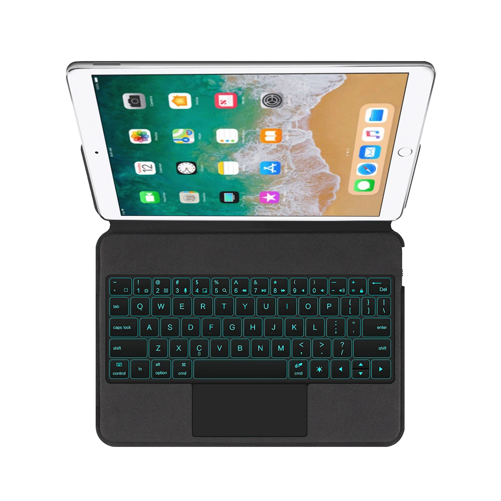 Imagem -02 - Teclado Mágico sem Fio com Suporte de Suporte Smart Touchpad Ipad 9th 8th 7th Gen 10.2 Air Ipad Pro 10.5 9.7 Case