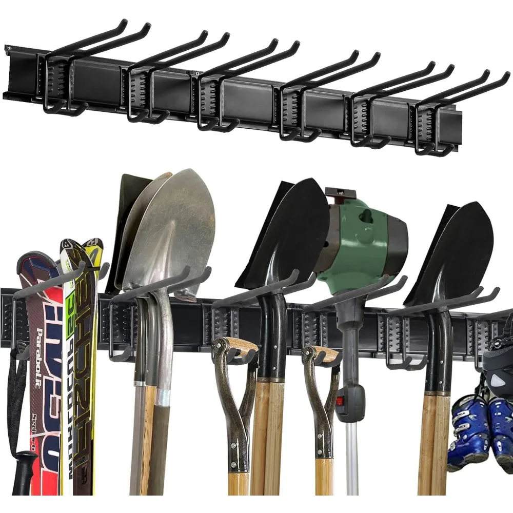 

Tool Wall Mount Tool Storage Rack, Heavy Duty Garage Storage Organizer, Garden Tool Wall Hooks and Hangers