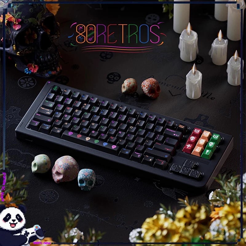 80retro Day Of The Dead Main Key Hat Pbt Customized Mechanical Keyboard Accessories Wooting Dream Hunting Travel Diy Coco Gifts