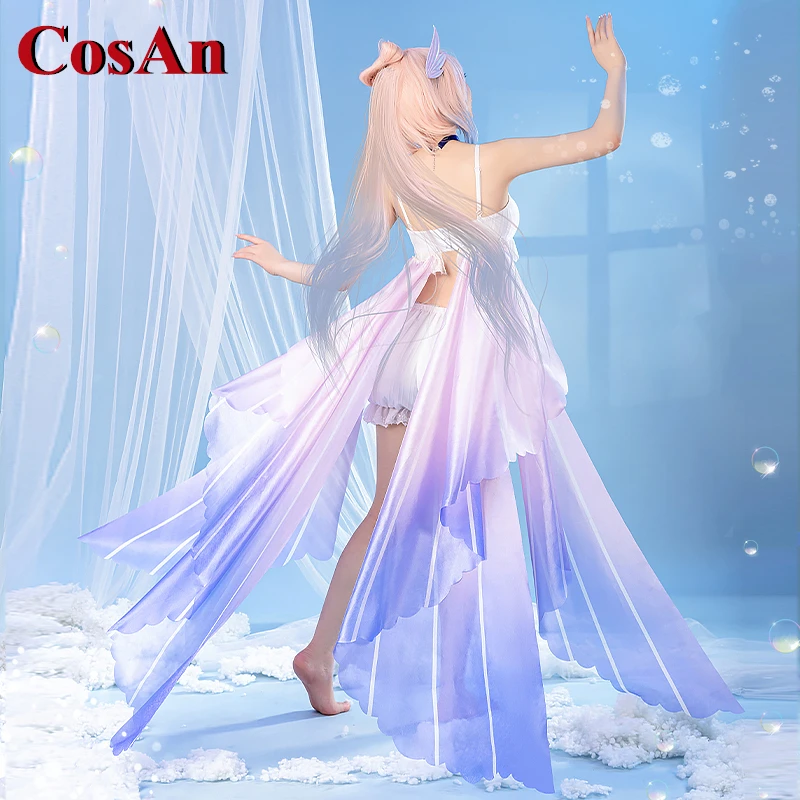 CosAn  Hot Game Genshin Impact Sangonomiya Kokomi Cosplay Costume Sweet Nifty Deep-Sea Pajamas Activity Role Play Clothing