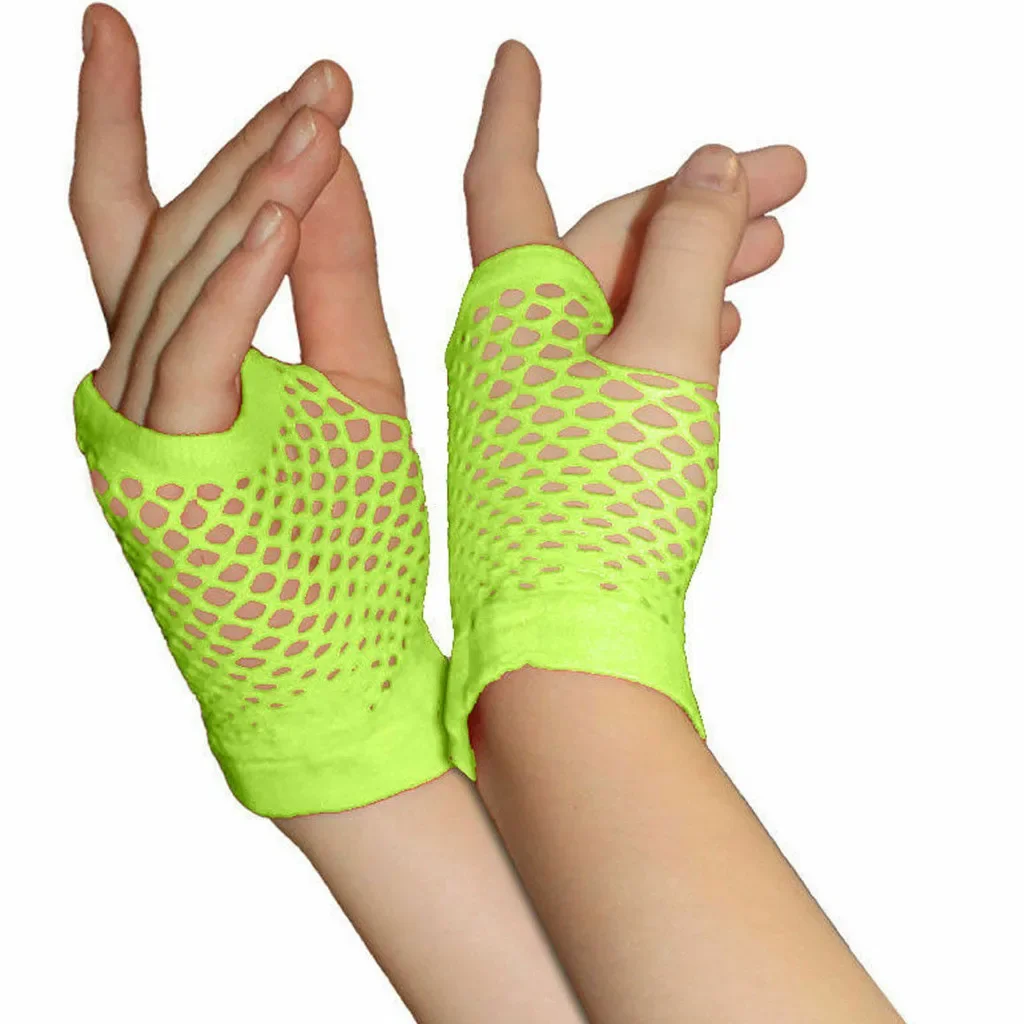 Short Mesh Fishnet Gloves Half Finger Mittens Cycling Accessories