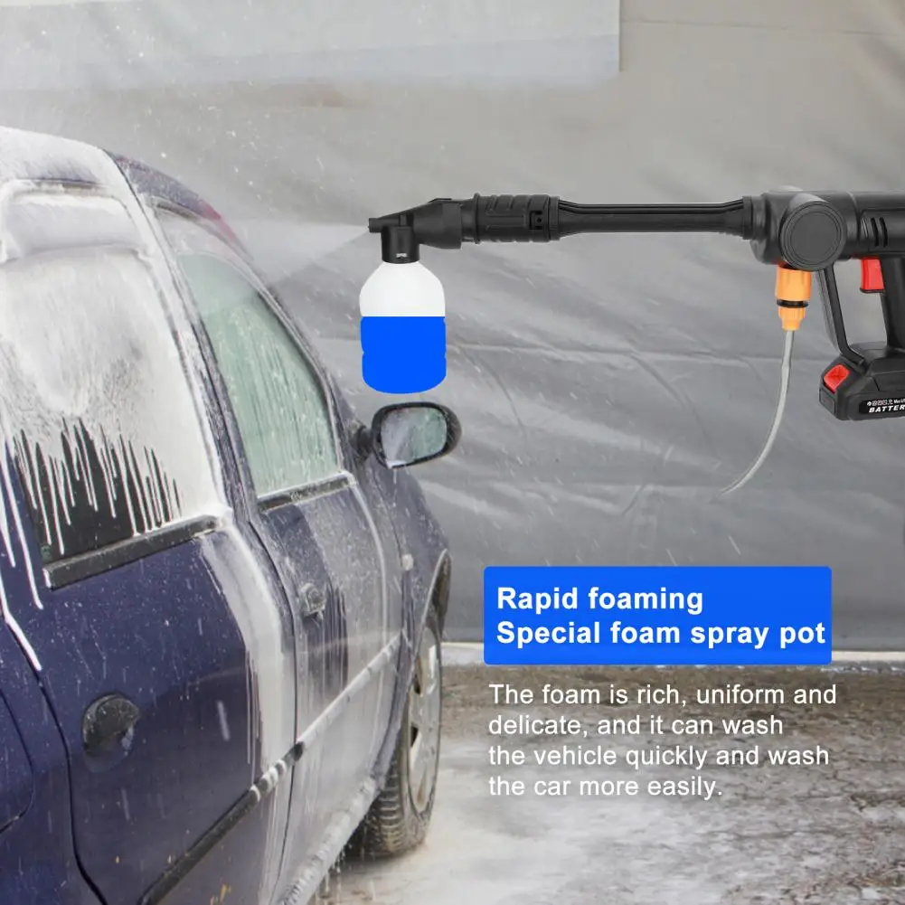 180w Brushless High Pressure Car Washer Gun Electric Garden Washing Water Wash Spray Gun With 2 Batteries 1 Charger Bucket Pipe