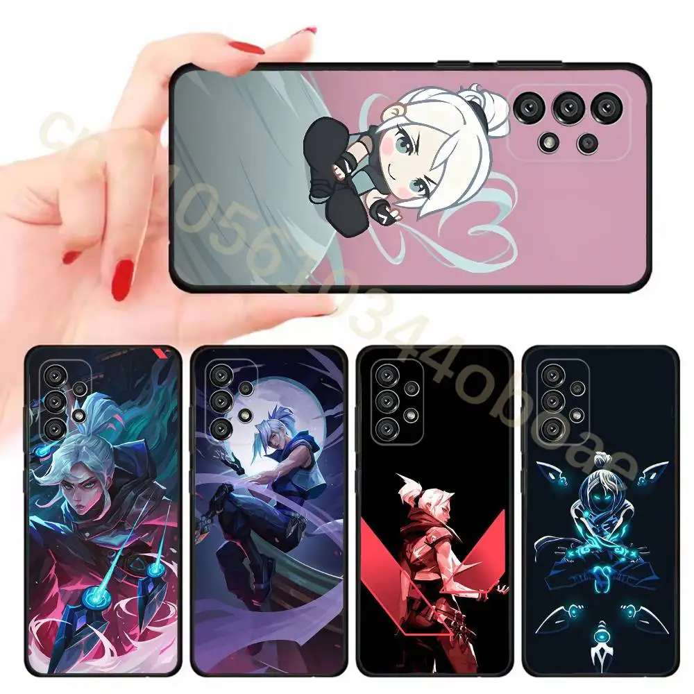 

Game Jett Valorant Phone Case For Samsung Galaxy A13,21s,22,31,32,52,53,71,80,A91 Soft Black Cover