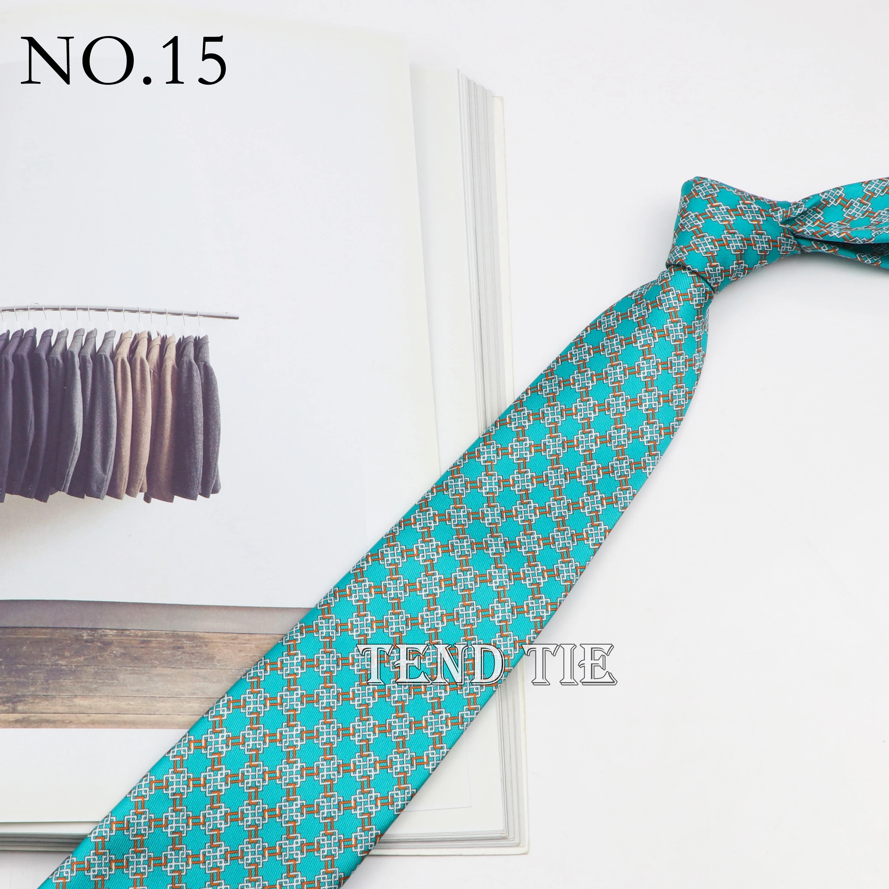 7.5cm Classic Men's Retro Pattern Tie Fashion Wedding Tie Soft And Comfortable 100% Micro Fiber