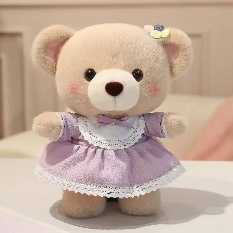 

Newest teddy bear doll with skirt Kawaii stuffed plush toy figure doll cartoon anime cute pillow kids birthday gift doll