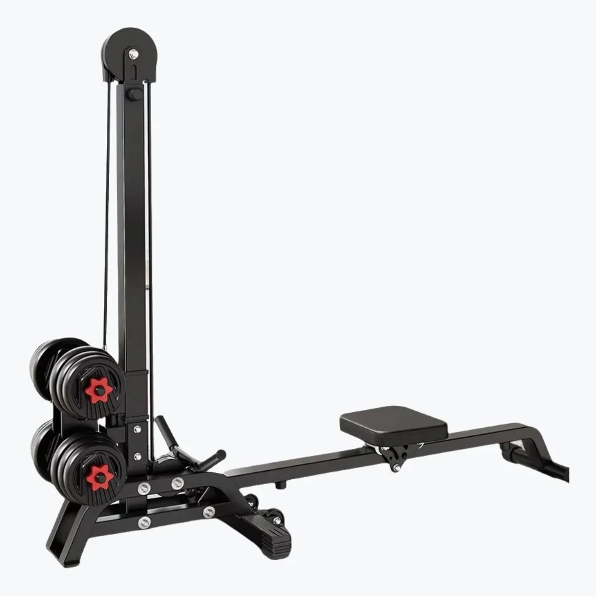 Máquina de remo con mancuernas cuatro en uno plegable de alta calidad, máquina de remo multifuncional, equipo deportivo para el hogar, pequeño