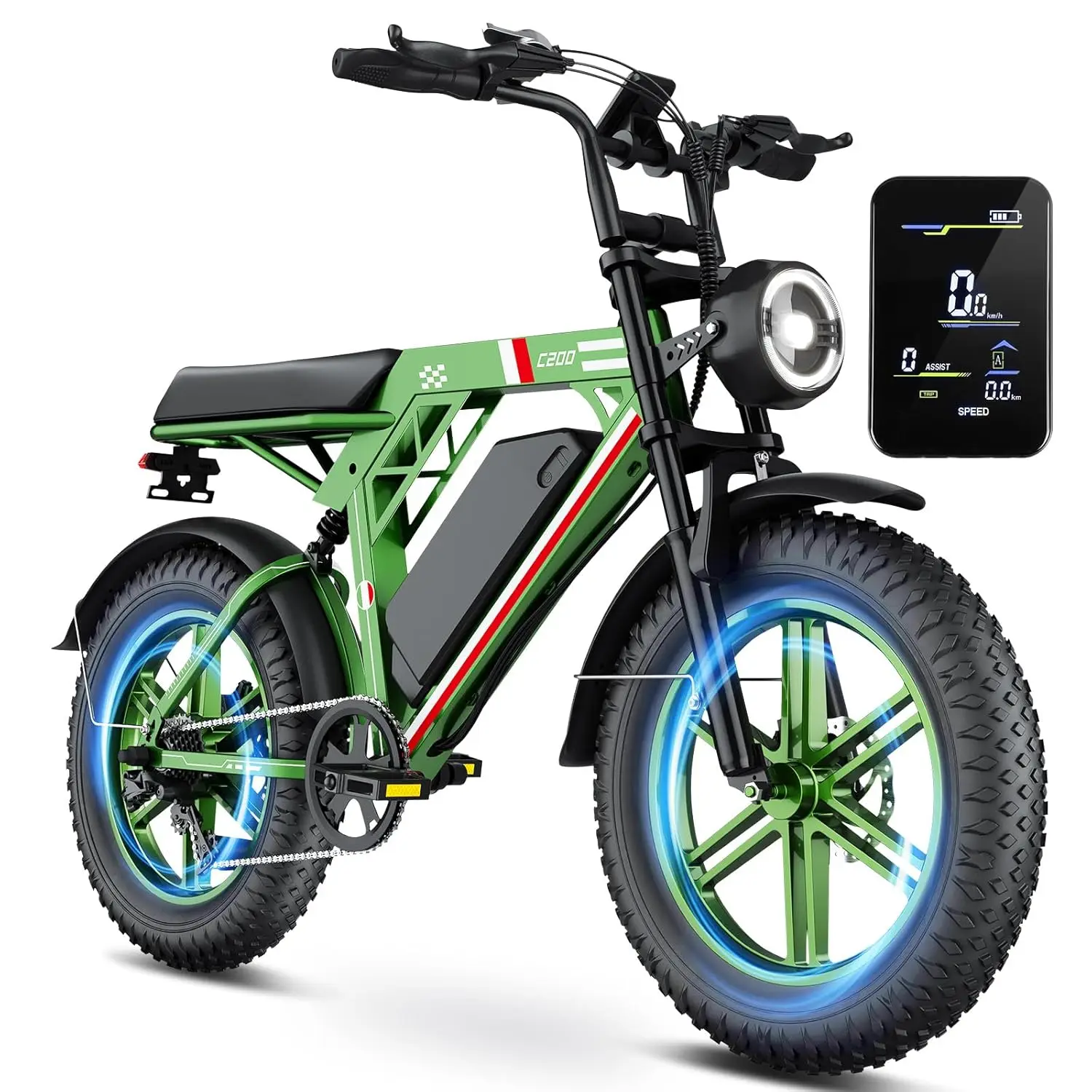 

Electric Bike 20/26" 7 Speed 48V 15/18/25Ah 25km/h 80/120km Removable Battery IP65 Waterproof Urban Commuter, Customized