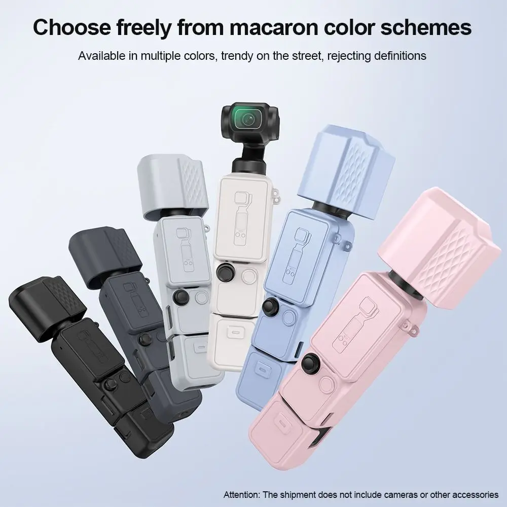 Silicone Protective Case Anti-Scratch Anti-drop Camera Protective Cover Lightweight Dust-proof for DJI Osmo Pocket 4
