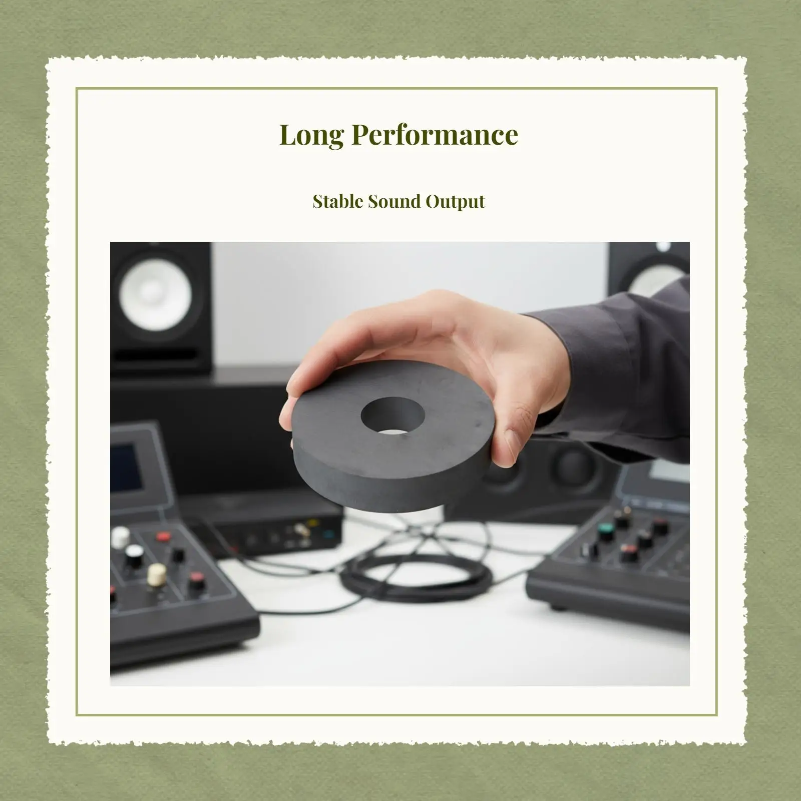 High Temperature Ferrite Speaker Magnet Durable Ring Core for DIY Loudspeaker Enclosure Upgrades