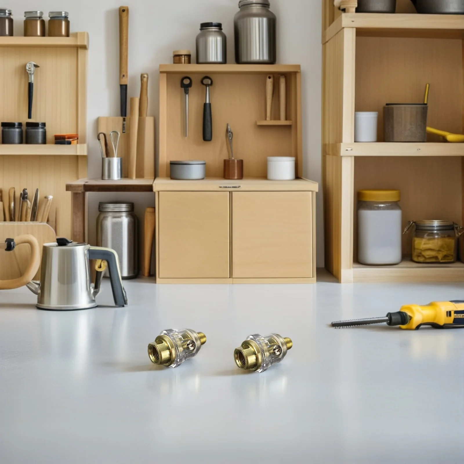 

2Pcs Automatic Pneumatic Oil Filling Injector Mini in-Line Oiler Lubricator for Air Compressor Pipe Tool Accessories