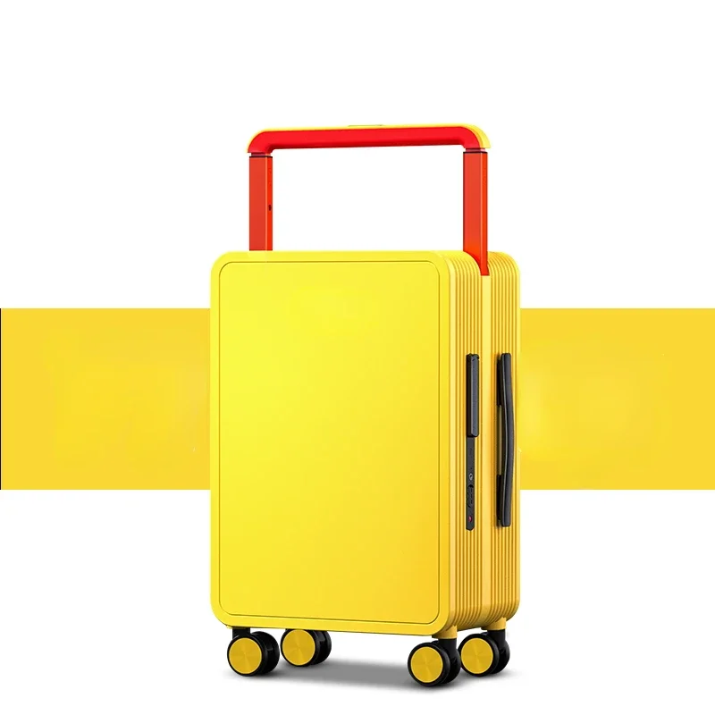 suitcase with ride with TSA lock and wide trolley PC Printed logo Trolley Travel Luggage