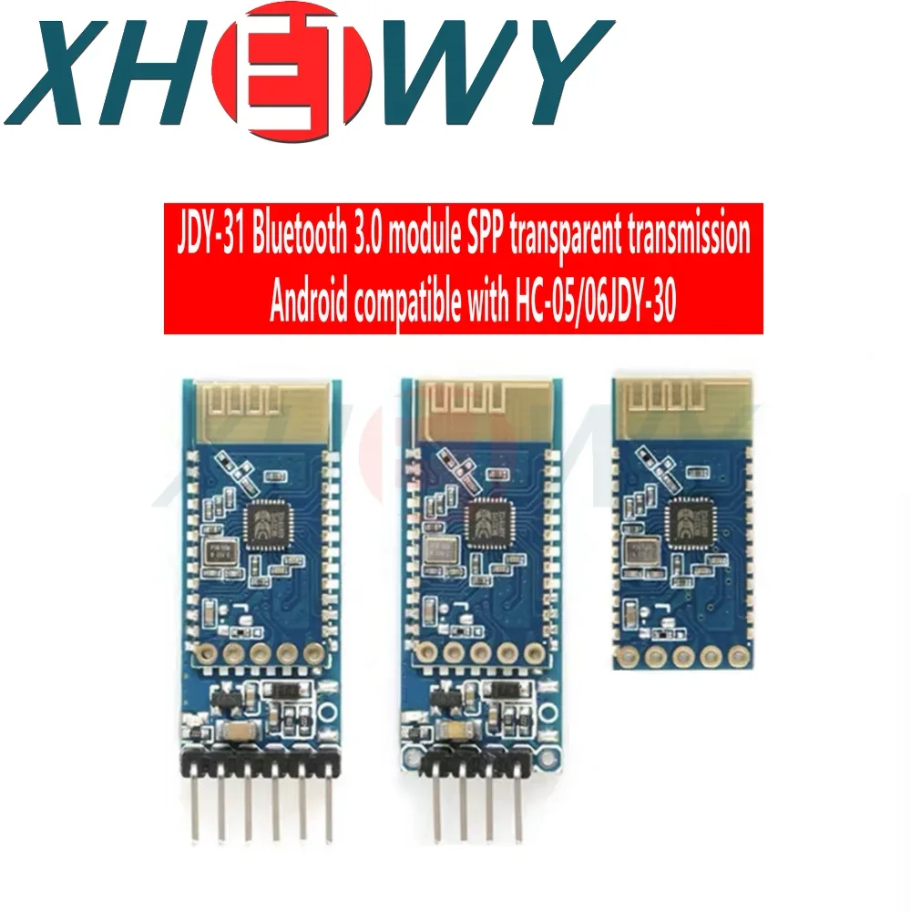 

1PCS JDY-31 Bluetooth 3.0 module SPP transparent transmission 2.0/3.0 SPP protocol compatible with HC-05/06 JDY-30