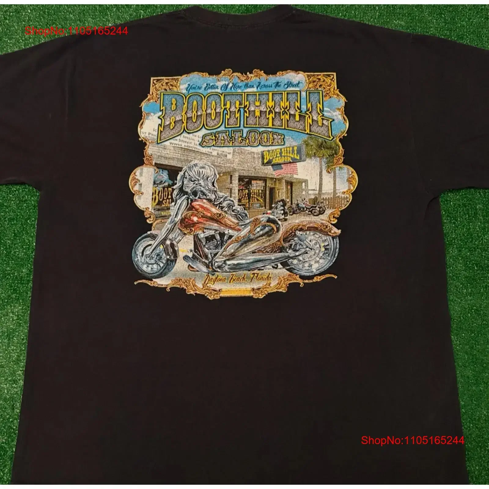 

Vintage 90s Y2K BootHill Saloon Daytona Biker Bike Week VTG T Shirt Mens Size XL vintage Washed designer clothes streetwear