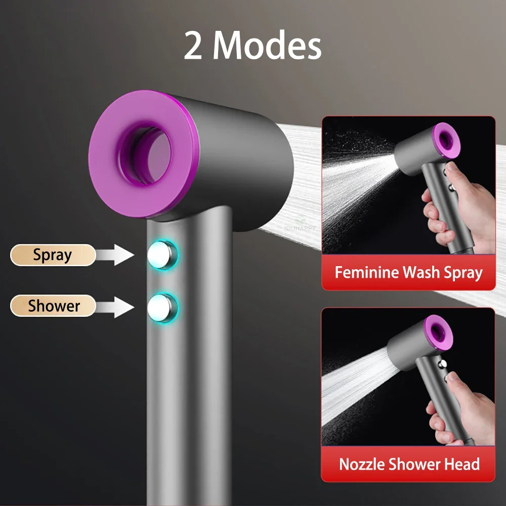

Toilet Universal Nozzle Handheld Bidet Sprayer kit for Pet Bathing Bathroom Shower Double Outlet Angle Valve Toilet Sprayer Set