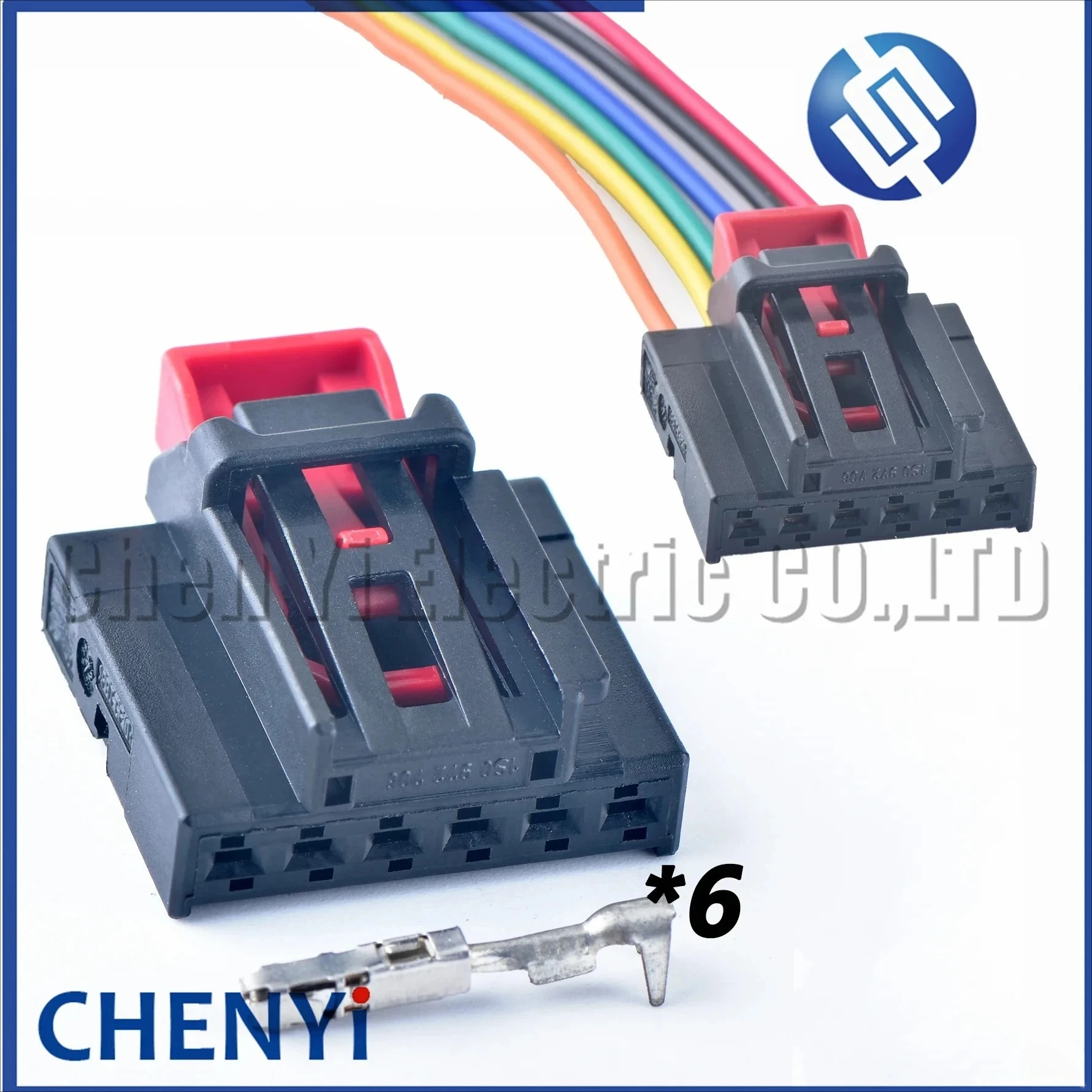 6 Pin Female Auto Rear Lamp Plug Wiring Harness Seat Height Adjuster Connector 1S0972706 1S0 972 706