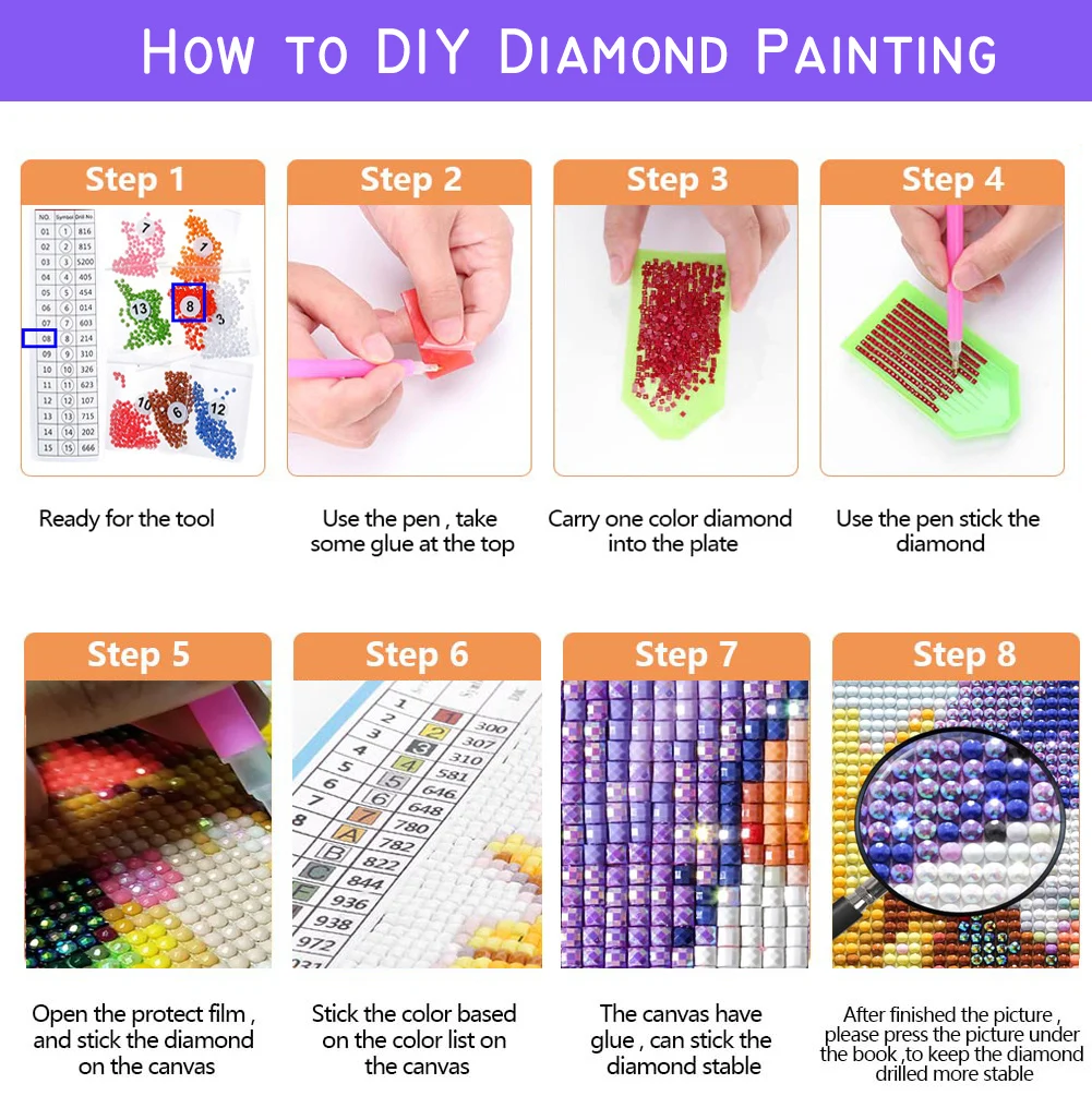 AB Drill Peony Flower and Iris Watercolor Style Art DIY Diamond Painting Kits Full Drill Diamond Mosaic Puzzle Housewarming Gift