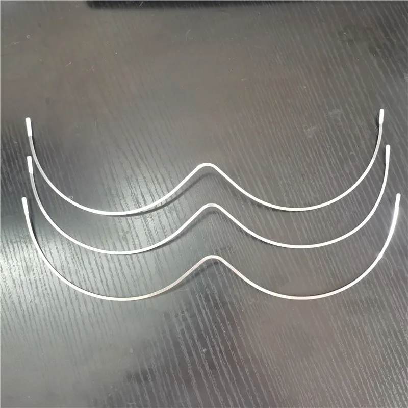 

3Pcs W Shape Underwear Underwires Stainless Steel Shaping Stereotype Swimming Underwire Decor DIY Handmade Craft Supply