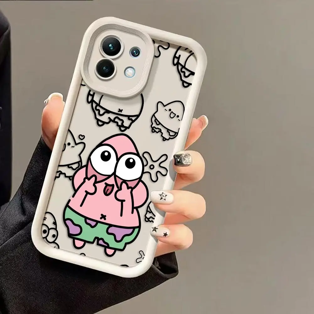 Funny S-SpongeBob P-Patrick Star Phone Case For Redmi NOTE 8 9 A1 A2 A3 A5 A7 9T 10 10C 12 12C 13 13C 14C 15 15C K30 K60 Cover