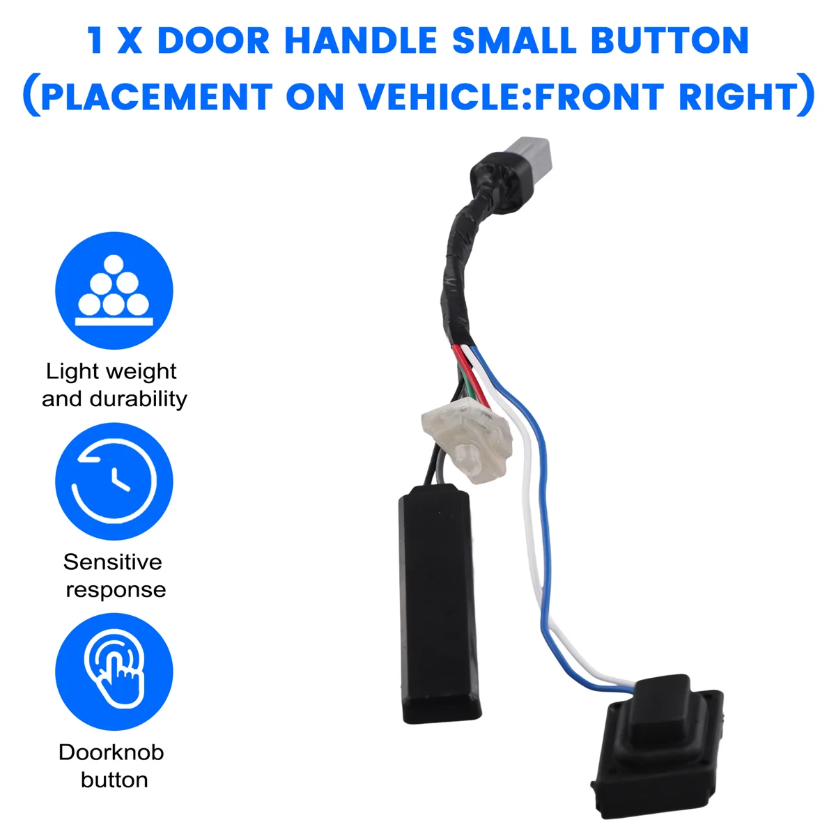 # 546O مقبض الباب الأمامي الأيمن للسيارة زر صغير لكيا KX5 سبورتاج QL 2016 82657D9000 82658D9000 (ABS) #5