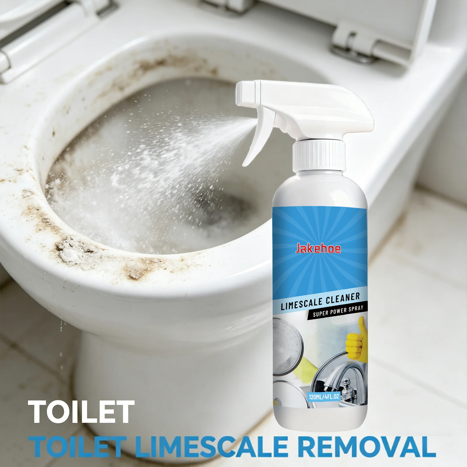 Powerful Scale Cleaner Dissolving Stain Form Protective Layer Reduce Scale Deposition Polishing Multifunctional Cleaning Spray