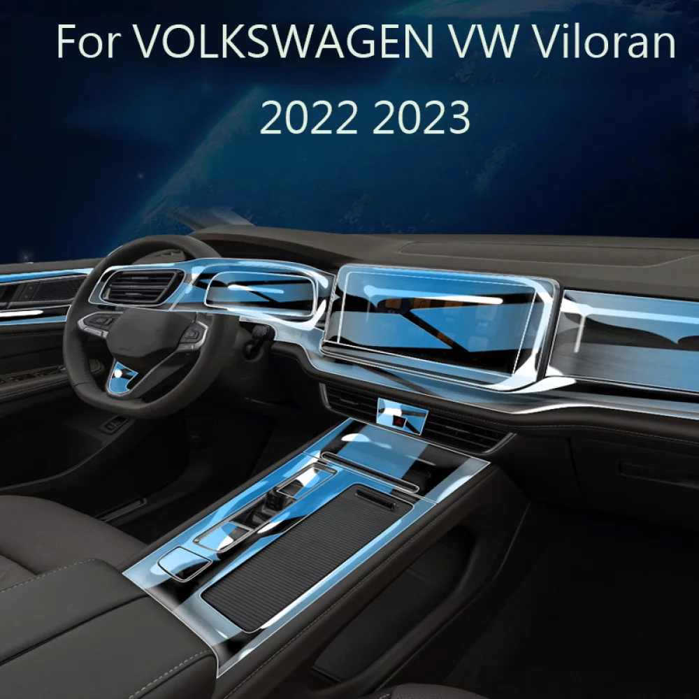 Для VOLKSWAGEN VW Viloran 2022 2023 ТПУ Защитная пленка для салона автомобиля ransродитель Защитная Наклейка центральная консоль экран панель двери