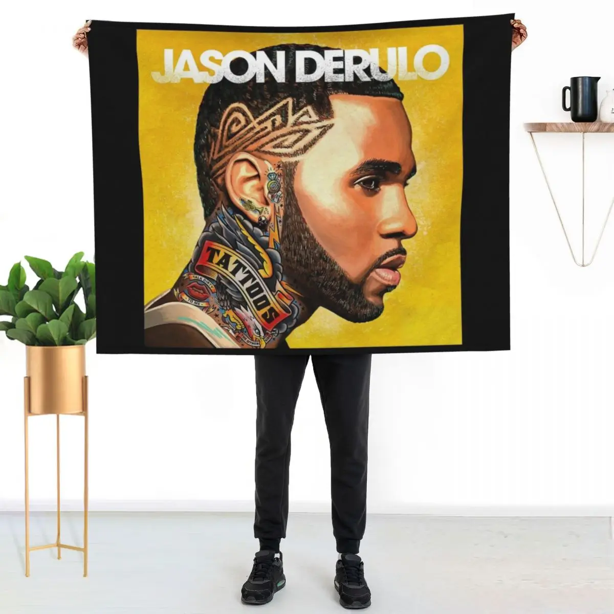 Tattoos Throw Blanket Flannels Luxury Thermals For Travel Stuffeds Thin Bed covers Blankets