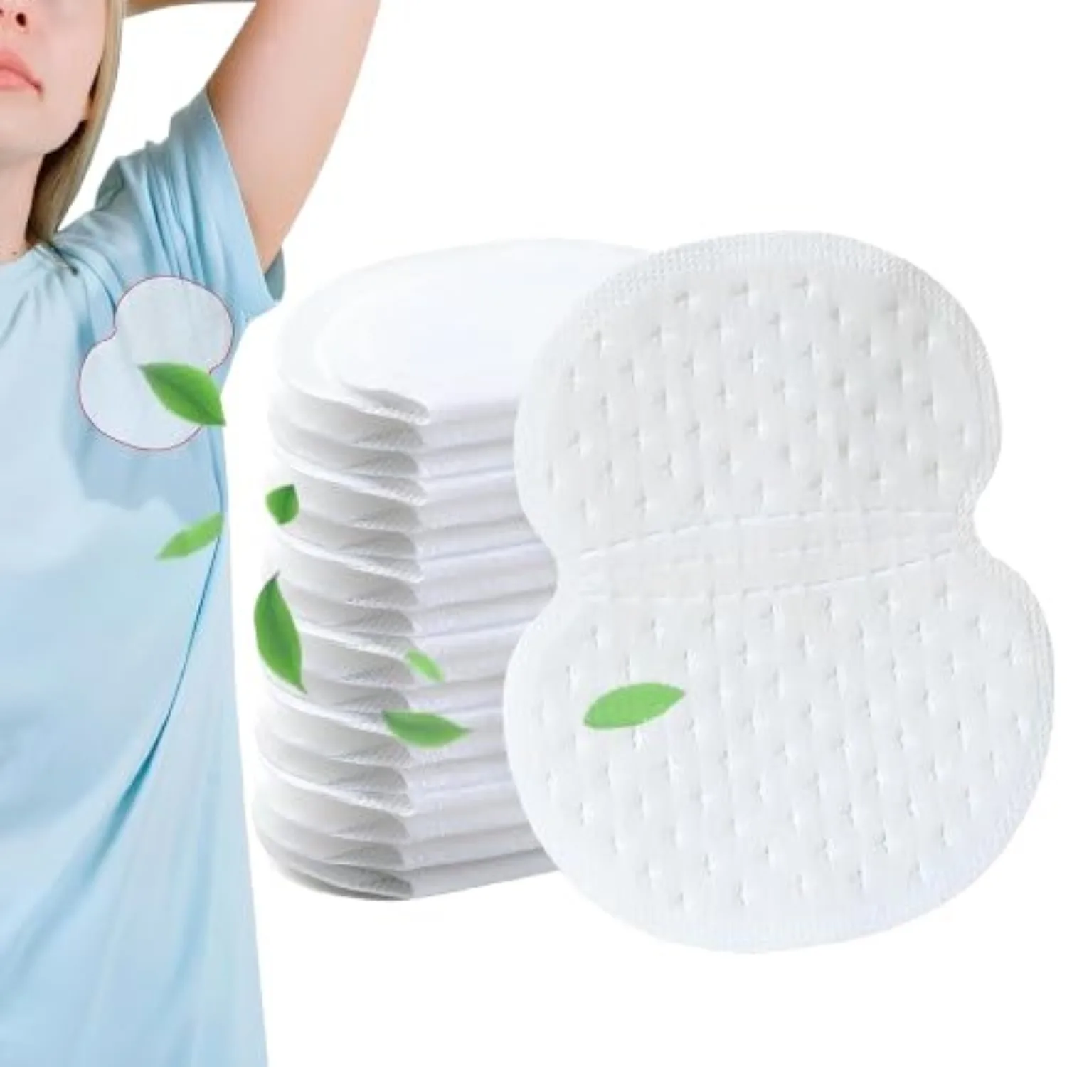 10/20/40 Pcs Disposable Underarm Sweat Pads Strong Absorption Antiperspirant Liners for Men Women Daily Freshness Armpit Shields