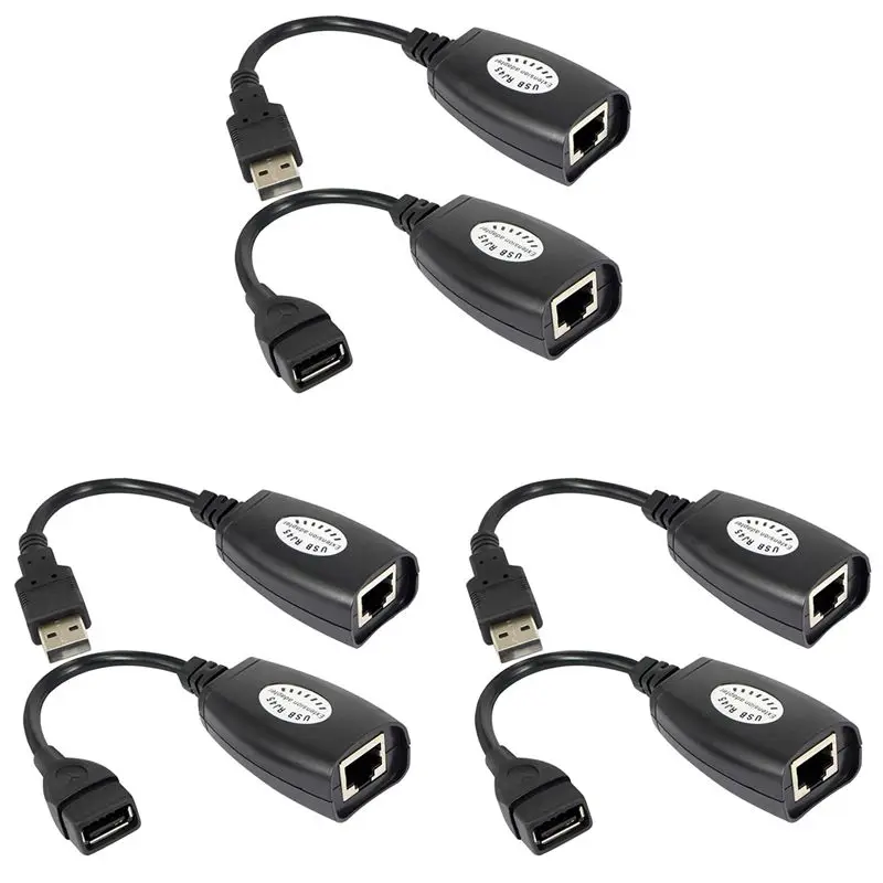 Classic-6X USB To RJ45 RJ 45 LAN Cable Extension Adapter Extender USB To Network Port Signal Amplifier